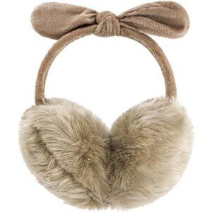 Women Winter Earmuffs Girl Ski Adjustable Ear Covers for Cute Bow Ear Warmer